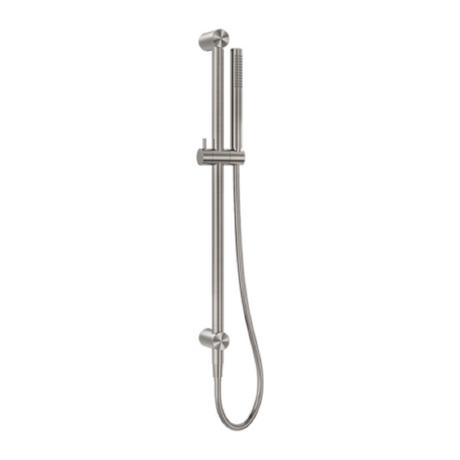 Nero Zen Shower Rail with Indoor Shower Hose Brushed Nickel NR162205B02BN - Rail Showers