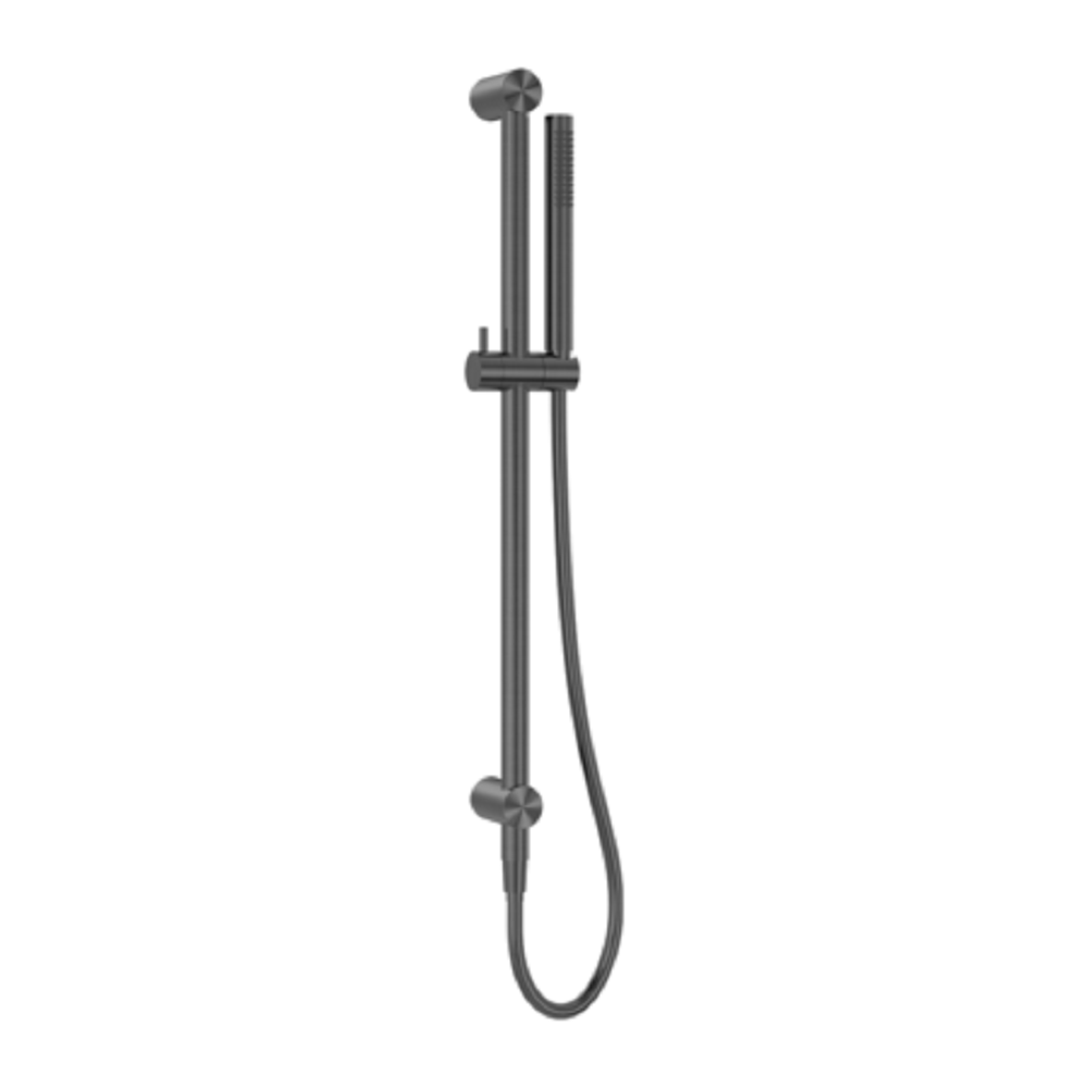 Nero Zen Shower Rail with Indoor Shower Hose Graphite NR162205B02GR - Rail Showers