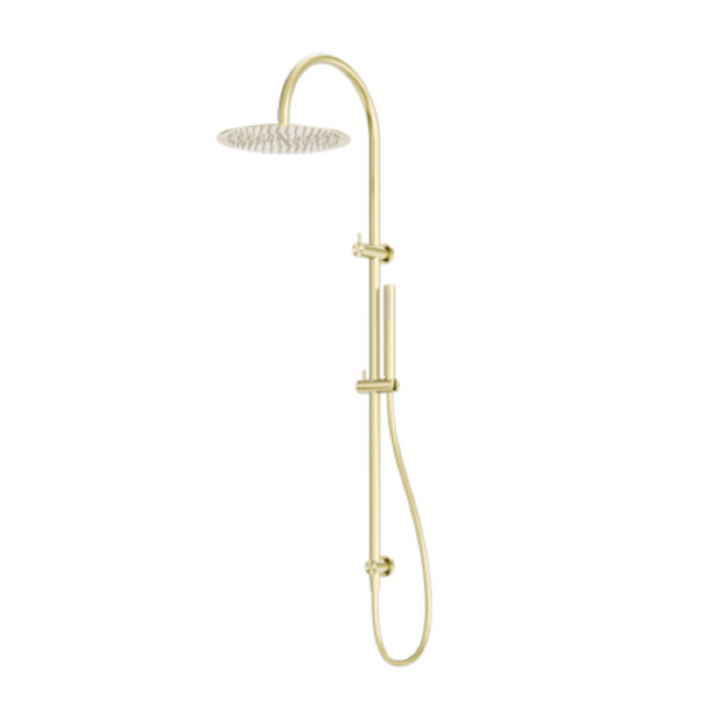 Nero Zen Twin Shower with Indoor Shower Hose Brushed Gold NR162205C02BG - Twin Showers
