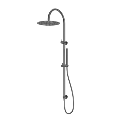 Nero Zen Twin Shower with Indoor Shower Hose Graphite NR162205C02GR - Twin Showers