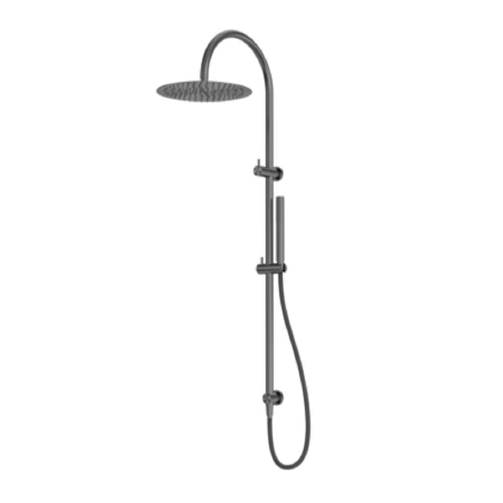 Nero Zen Twin Shower with Outdoor Shower Hose Graphite NR162205C01GR - Twin Showers
