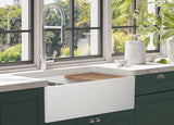 Seima 192506 Odessa 920 Ceramic Butler Sink, Single Bowl, 915x485mm Workstation, White Gloss with Stainless Steel Basket Waste & Grid