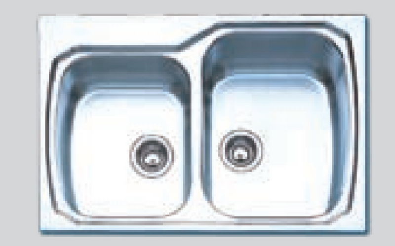 Oliveri Dallas Extra Large 1 & 3/4 Sink Da834-1 Top Mounted Kitchen Sinks