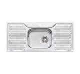 Oliveri Dz133 Diaz Single Bowl Double Drainer Topmount Sink Top Mounted Kitchen Sinks