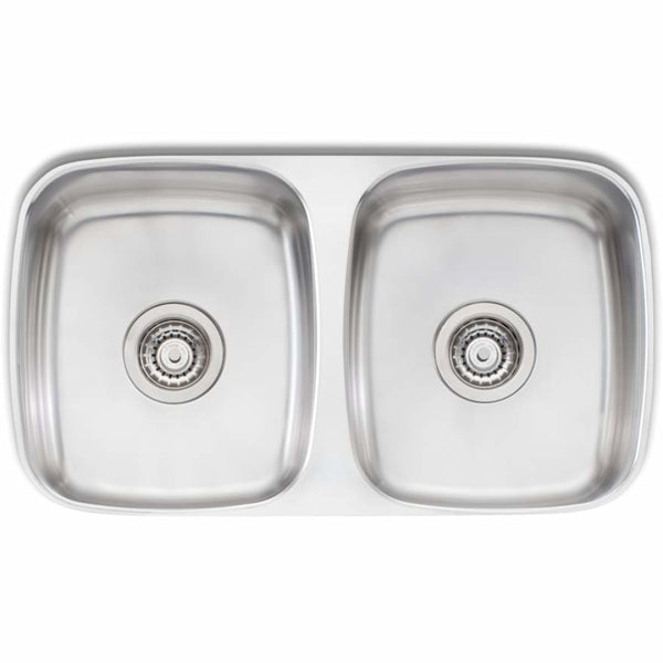 Oliveri Ee63U Endeavour Double Bowl Undermount Sink Kitchen Sinks