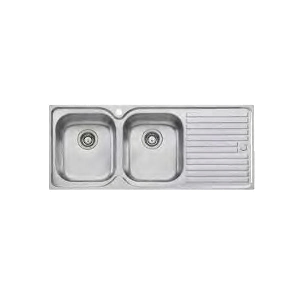 Oliveri El071 Double Bowl Stainless Steel Sink Top Mounted Kitchen Sinks