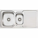 Oliveri Endeavour Ee01 1 & 1/2 Bowl Sink With Drainer Top Mounted Kitchen Sinks