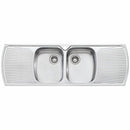 Oliveri Mo753 Monet Double Bowl With Drainer Topmount Sink Top Mounted Kitchen Sinks