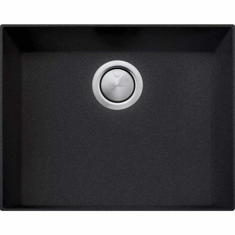 Oliveri Santorini St-Bl1560U Black Granite Kitchen Sink Sinks