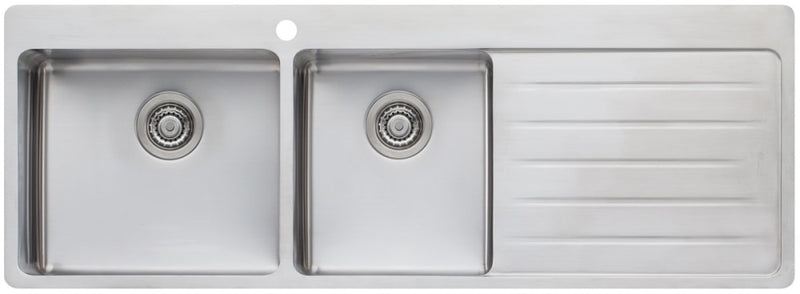 Oliveri Sn1011 Sonetto 1 And 3/4 Bowl Right Handed Drainer Topmount Sink Top Mounted Kitchen Sinks