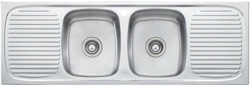 Oliveri Uf13D Ultraform Double Bowl Drainer Topmount Sink Top Mounted Kitchen Sinks