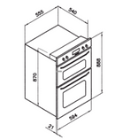 Omega Oo885Xr Italian Made Multifunction Duo Oven Wall Ovens