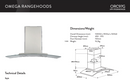 Omega Orc97G 90Cm Curved Glass Canopy Rangehood - Special Order (Copy) Rangehoods