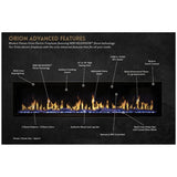 Modern Flames OR76-SLIM Orion 76″ Slim Heliovision Electric Fireplace
