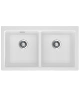 Seima 192185 Oros 902 Double Bowl Butler Sink, No Taphole, White, 900x515mm