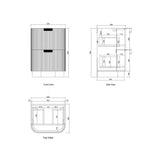 Otti Havana Woodland Oak Freestanding Vanity