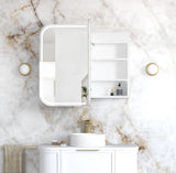 Otti LED-SSQ9075-VP LED Newport 900x750mm White Shaving Cabinet