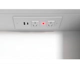Otti LED-SSQ9075-VP LED Newport 900x750mm White Shaving Cabinet
