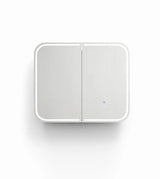 Otti LED-SSQ9075-VP LED Newport 900x750mm White Shaving Cabinet