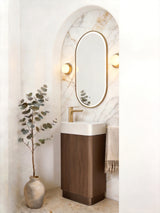 Otti Maxi Space Saver Curved Floor Standing Vanity