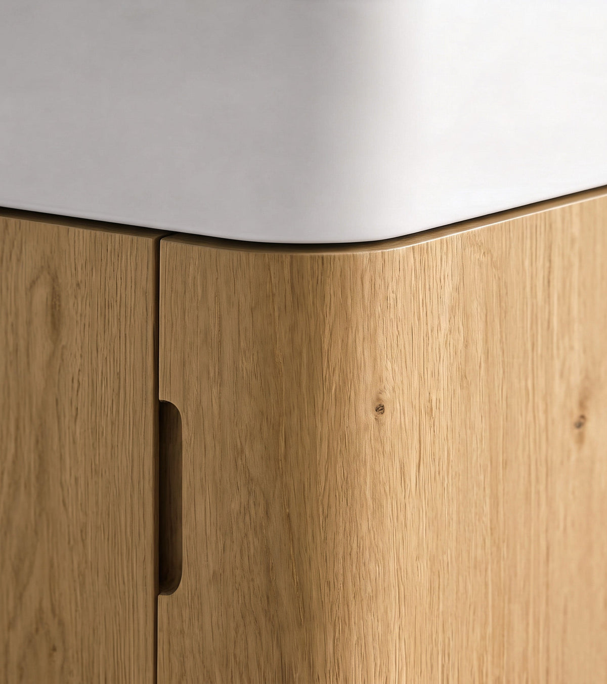 Otti Maxi Space Saver Curved Floor Standing Vanity