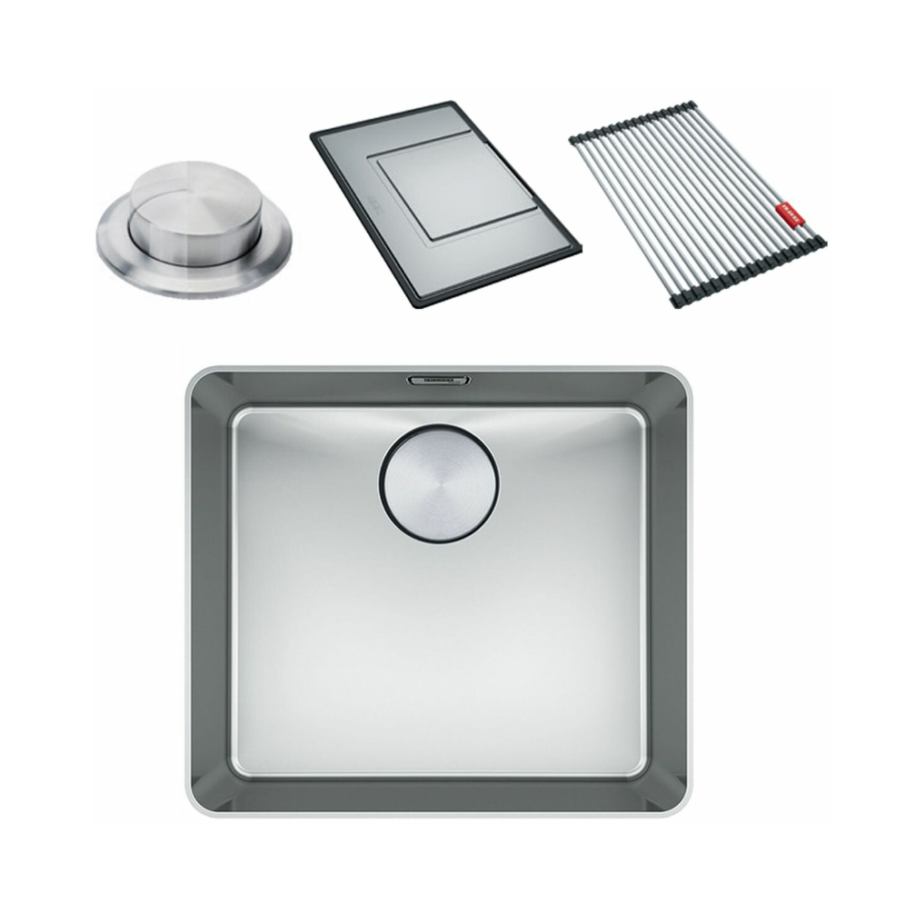 Franke Mythos Single Bowl 450mm Top Mount Stainless Steel with Accessories, MYX210-45FPC