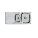 Seima 191631 Acero A980 1.5 Bowl Sink with Left Hand Drainer, One Taphole