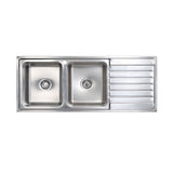 Seima Kubic 200 Double Bowl Sink with Right Hand Drainer, One Taphole, 191652