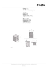 ASKO T408HD 8kg Logic Heat Pump Dryer, White - ASKO Factory Seconds
