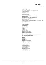 ASKO W4086CWAU 8kg Front Load Washing Machine, White - Factory Seconds