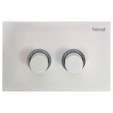 R&T JB05W Raised Care Flush Buttons Gloss White - Toilet Cisterns & Buttons