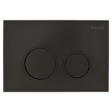 R&T JB11B Round Button Flush Plate Matte Black - Toilet Cisterns & Buttons