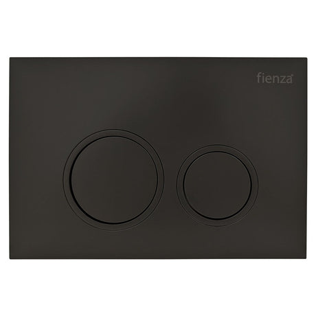 R&T JB11B Round Button Flush Plate Matte Black - Toilet Cisterns & Buttons