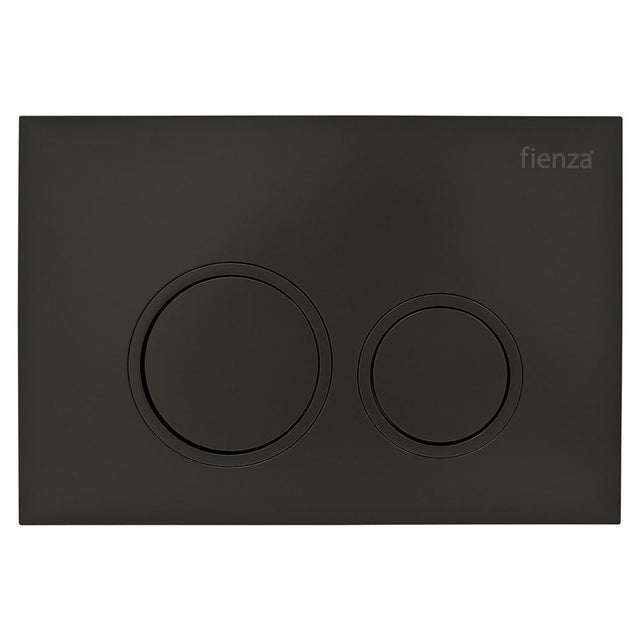 R&T JB11B Round Button Flush Plate Matte Black - Toilet Cisterns & Buttons
