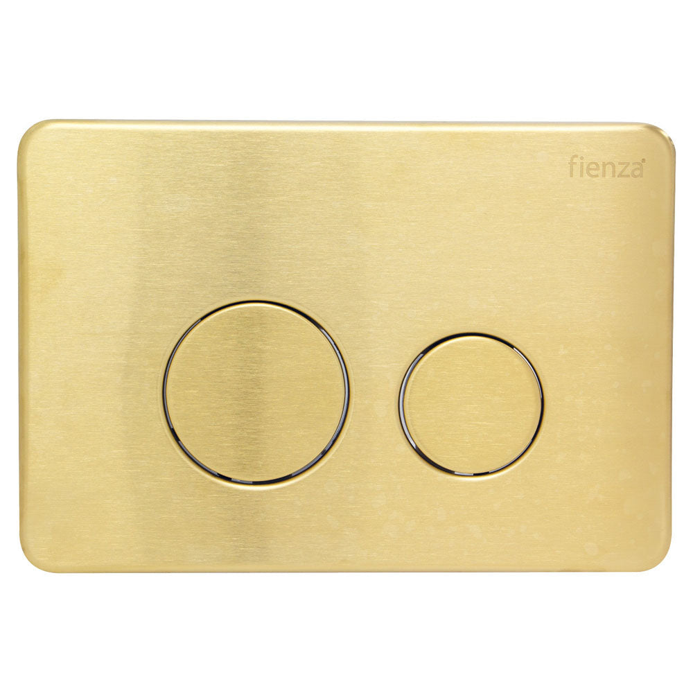 R&T JB11UB Round Button Flush Plate Urban Brass - Toilet Cisterns & Buttons