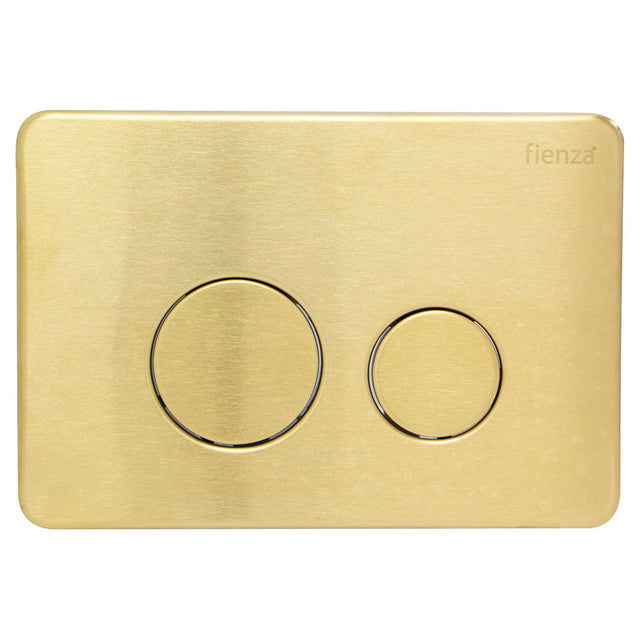 R&T JB11UB Round Button Flush Plate Urban Brass - Toilet Cisterns & Buttons