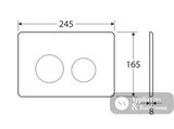 R&T JB11UB Round Button Flush Plate Urban Brass - Toilet Cisterns & Buttons