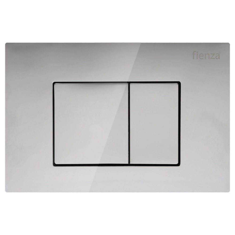 R&T JB60C Square Button Flush Plate Chrome - Toilet Cisterns & Buttons