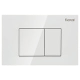 R&T JB60W Square Button Flush Plate Gloss White - Toilet Cisterns & Buttons