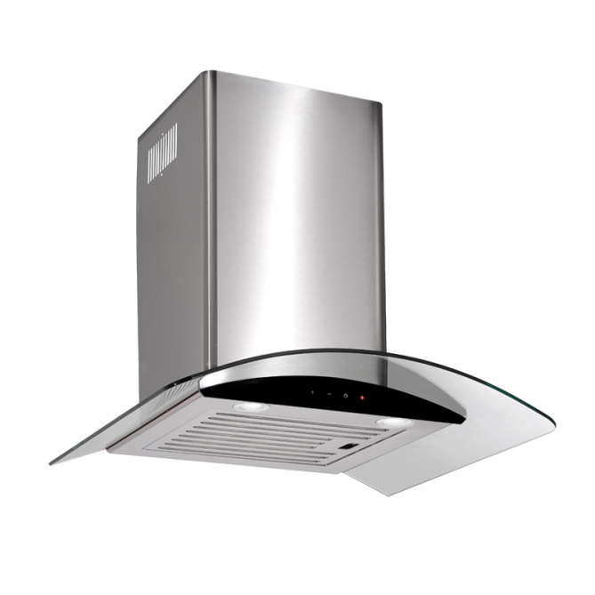 Arc A-Rgt6 60Cm Curved Glass Canopy Rangehood Rangehoods