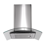 Arc A-Rgt6 60Cm Curved Glass Canopy Rangehood Rangehoods