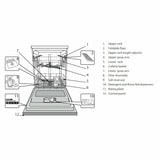 Whirlpool WFE2B19XAUS 5-Program Dishwasher In Stainless Steel