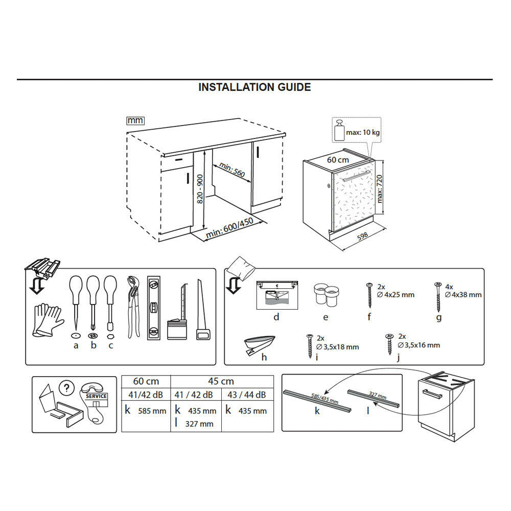 Whirlpool WIE2C19AUSA 6-Program Fully-Integrated Dishwasher