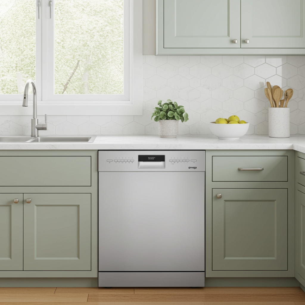 Omega ODWF6015X 60cm Stainless Steel Freestanding Dishwasher