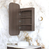 Otti LED-SSQ9045SW-VP LED Newport 900x450mm Sable Walnut Shaving Cabinet