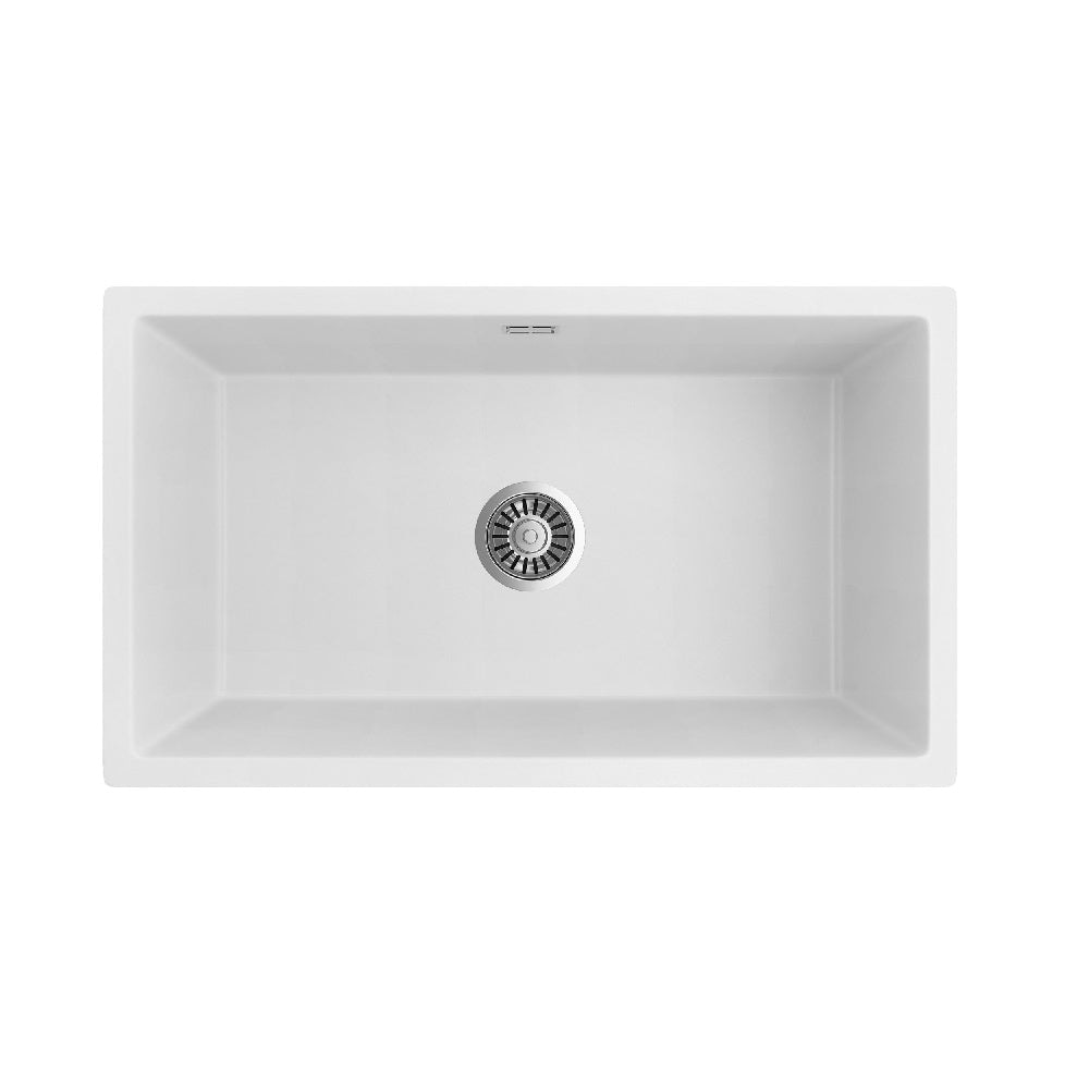 Seima 191035 Oros Arqstone Sink Abovemount/Undermount No Taphole White 752 x 440mm - Sinks