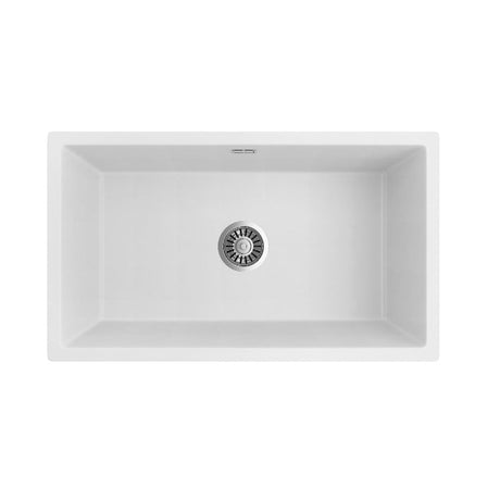 Seima 191035 Oros Arqstone Sink Abovemount/Undermount No Taphole White 752 x 440mm - Sinks