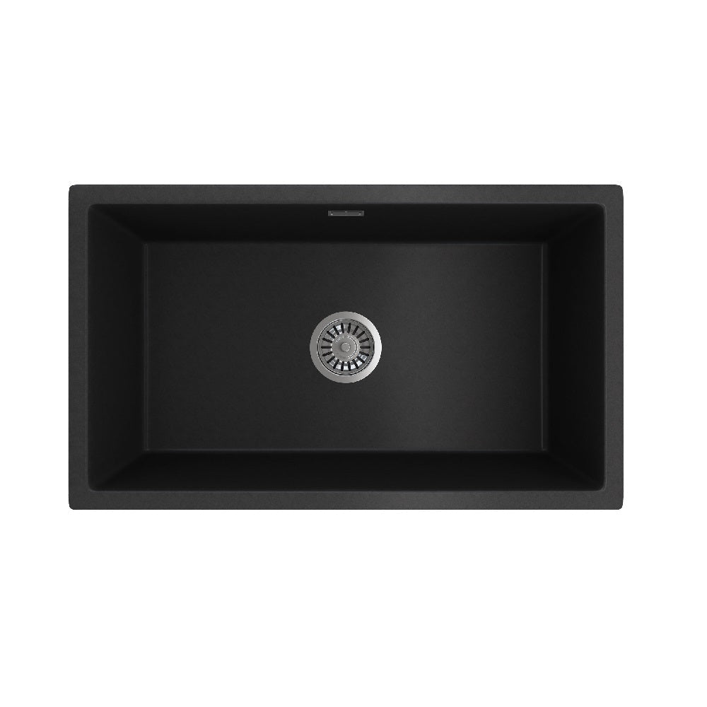 Seima 191037 Oros Arqstone Sink Abovemount/Undermount No Taphole Black 752 x 440mm - Sinks