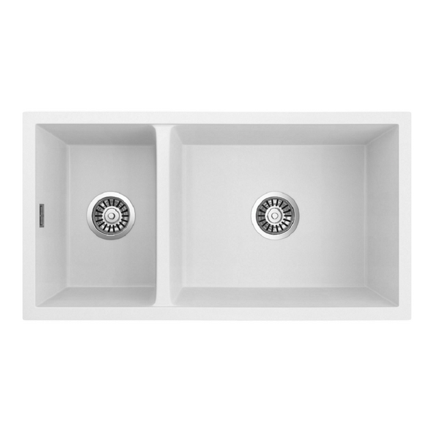 Seima 191041 Oros Arqstone 822 Sink Abovemount/Undermount No Taphole White 820 x 440mm - Sinks
