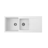 Seima 191047 Oros Sink Abovemount Right Hand Drainer One Taphole White 1160 x 500mm - Sinks